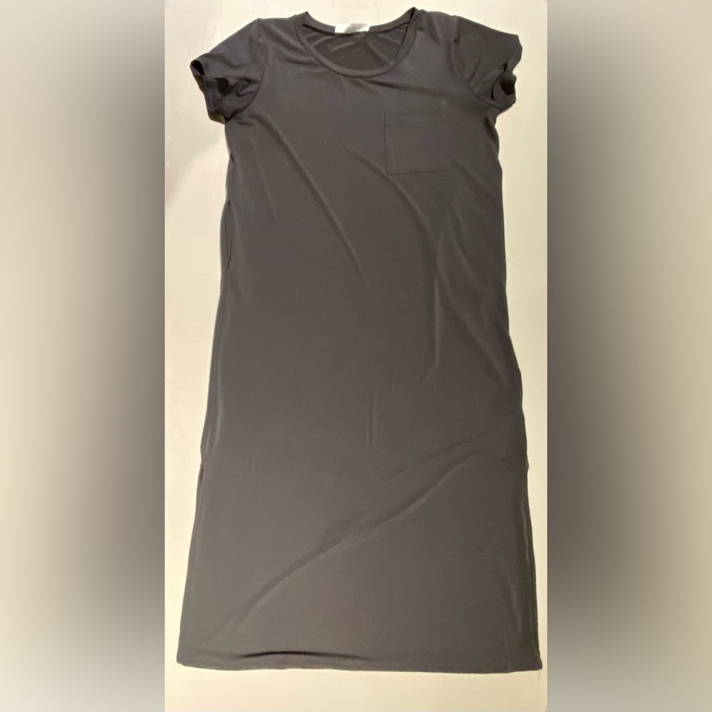 Brigitte Brianna Pocket Maxi Dress, Slate Gray, size M - Picture 8 of 12